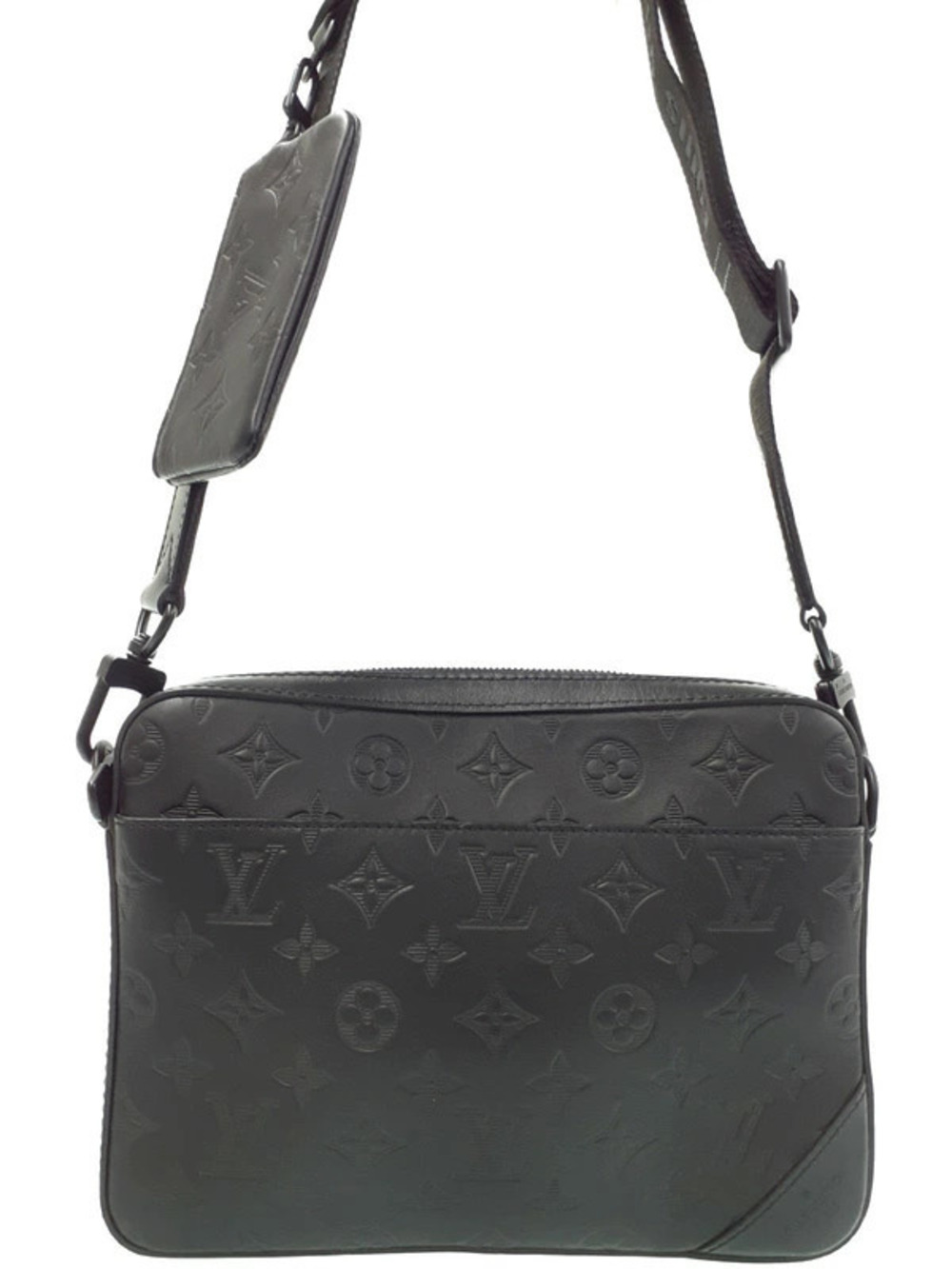 Louis Vuitton Monogram Shadow Black Duo Messenger Shoulder Bag